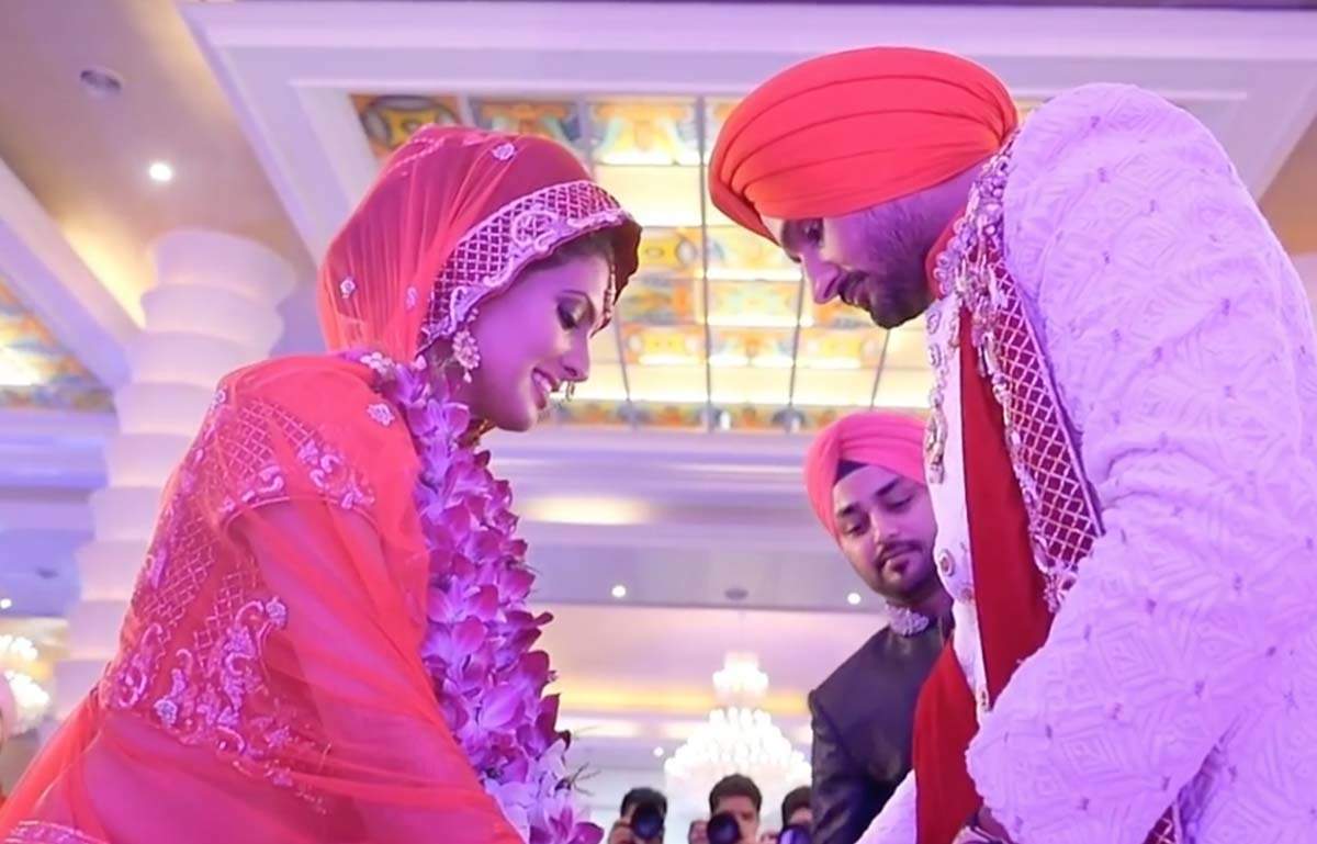 Geeta Basra And Harbhajan Singh Share Priceless Throwback Photos From Their Wedding Ceremonies Photogallery Etimes The reception is likely to be held in delhi on. geeta basra and harbhajan singh share