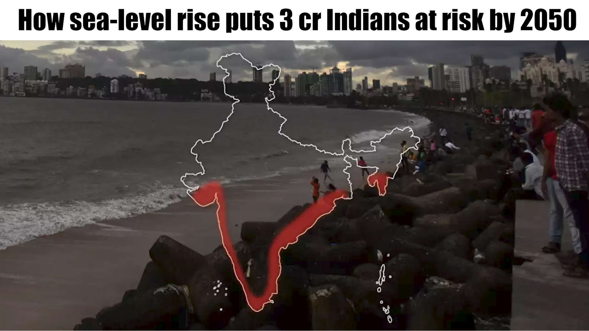 How sealevel rise puts 3 cr Indians at risk by 2050