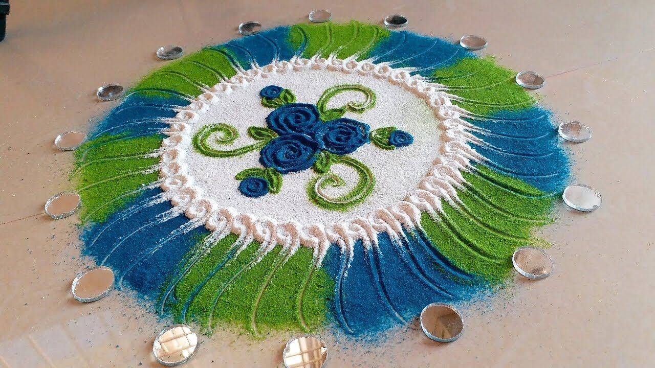 Unique Rangoli Designs Try Making A Mirror Rangoli This Diwali 2020 Times Of India Pehal News