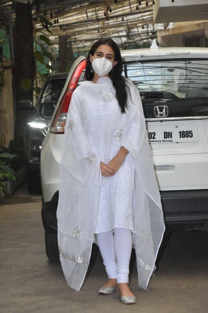 full white salwar suit