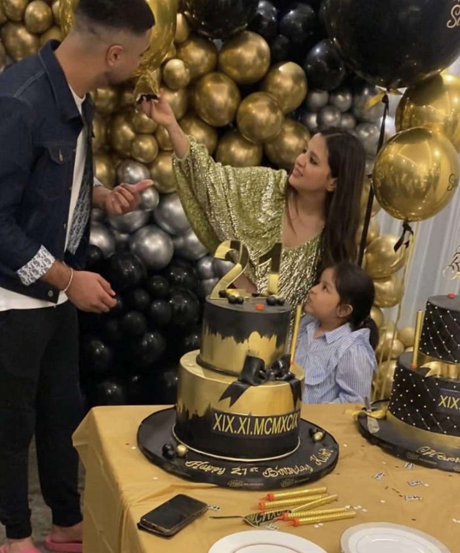 MS Dhoni's wife Sakshi shares fun pictures from her birthday party