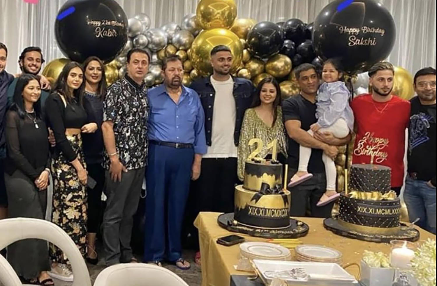 MS Dhoni's wife Sakshi shares fun pictures from her birthday party ...