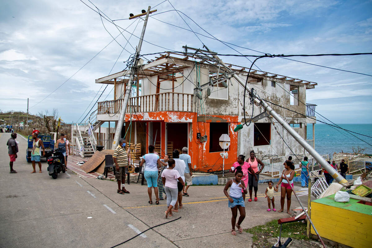 Hurricane Iota's pictures