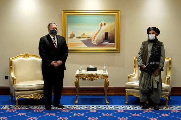 Mike Pompeo meets Taliban, Afghan negotiators in Doha