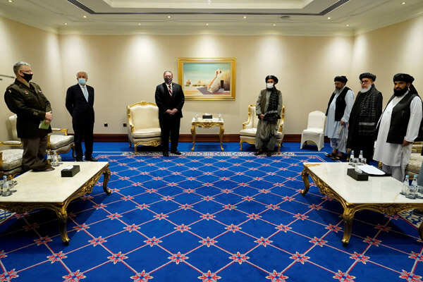 Mike Pompeo meets Taliban, Afghan negotiators in Doha