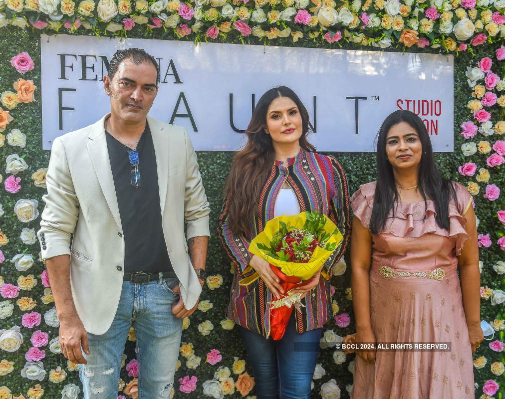 Zareen Khan launches Femina FLAUNT Studio Salon