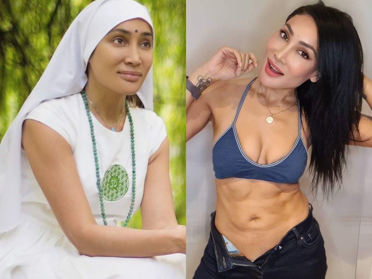Model, nun and now a fitness freak; Sofia Hayat flaunts her muscular body  in athleisure outfits | The Times of India