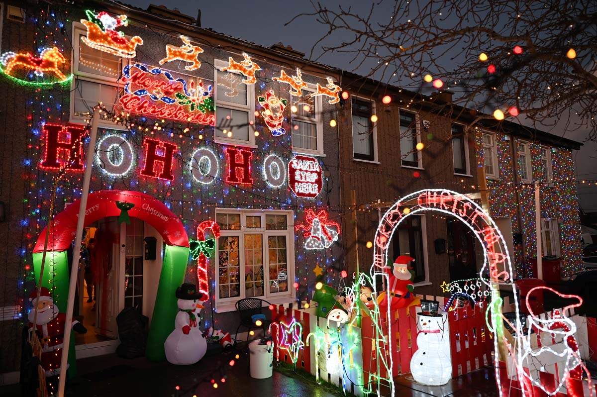 Pictures of cities around the world lit up during Christmas season