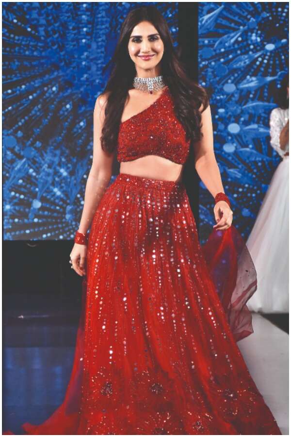 red velvet lehenga