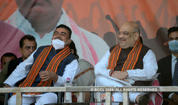 Amit Shah holds mega roadshow in West Bengal