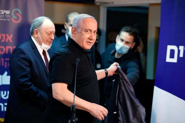 Israeli PM Benjamin Netanyahu receives Covid-19 vaccine jab