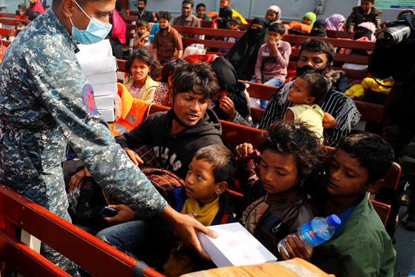 Bangladesh moves nearly 2000 Rohingya refugees to remote island