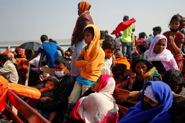 Bangladesh moves nearly 2000 Rohingya refugees to remote island