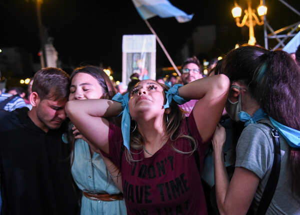 Anti-abortion activists hold rally in Argentina