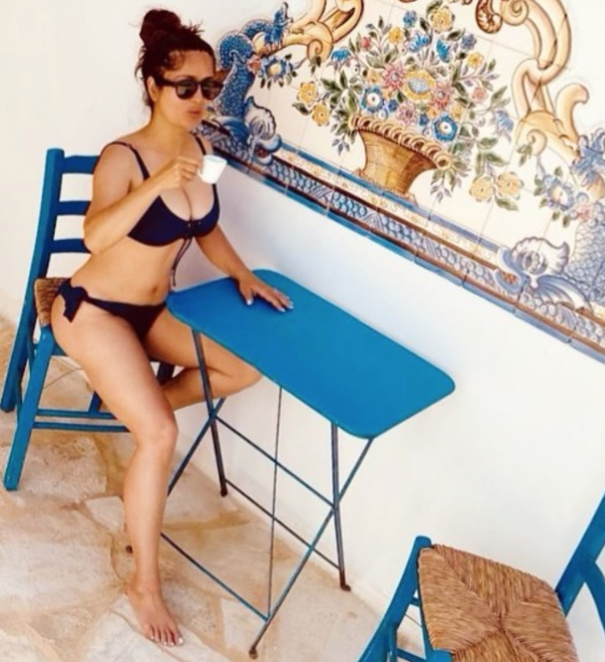 Ageless beauty Salma Hayek ups the glam quotient with her bikini pictures