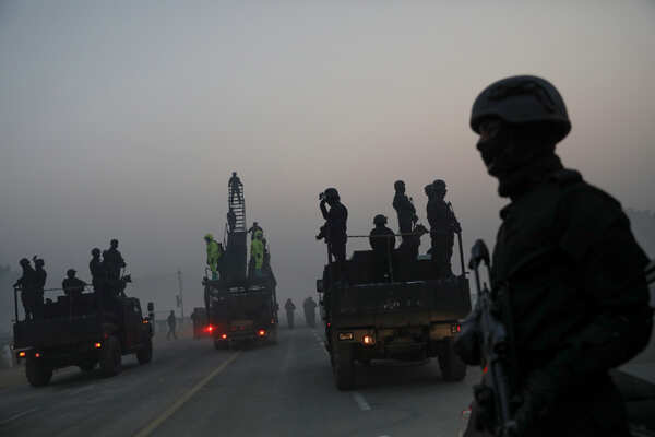 Rehearsal for Republic Day parade held in New Delhi