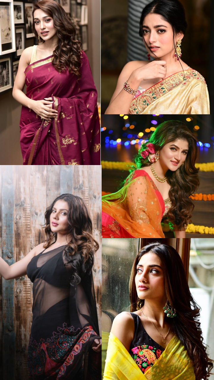 10 stunning Bengali celebrity saree looks | Times of India