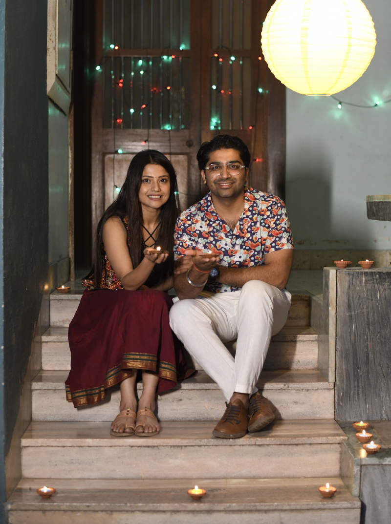 Gujarati actors Malhar Thakar and Kinjal Rajpriya geared up for a low-key and safe festive season ahead of Diwali