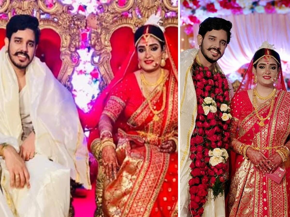 Actors Twarita Chatterjee and Jupiter Banerjee get hitched in an ...