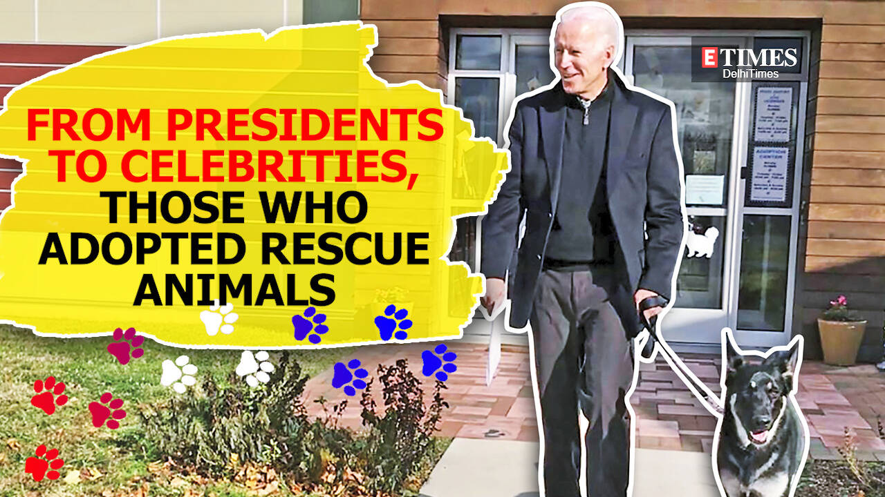 From Presidents to celebrities, those who adopted rescue animals