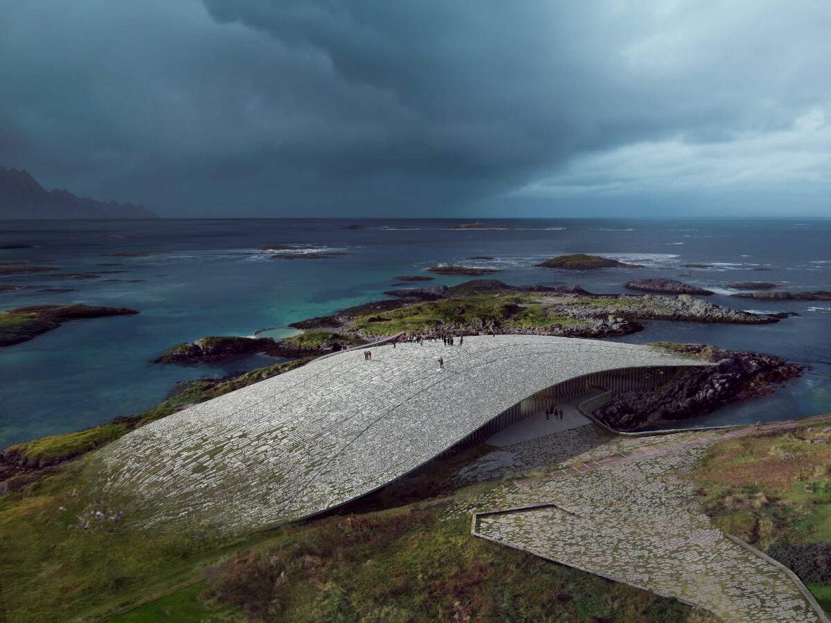 Norway is building a new whale museum in the shape of a whale tail Norway is building a new whale museum in the shape of a whale tail