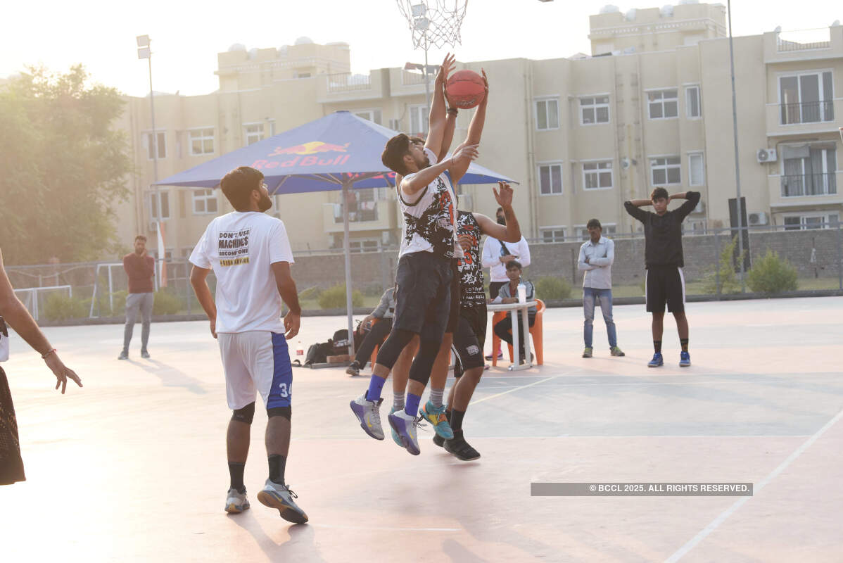 Top 3x3 basketball players in action at an event