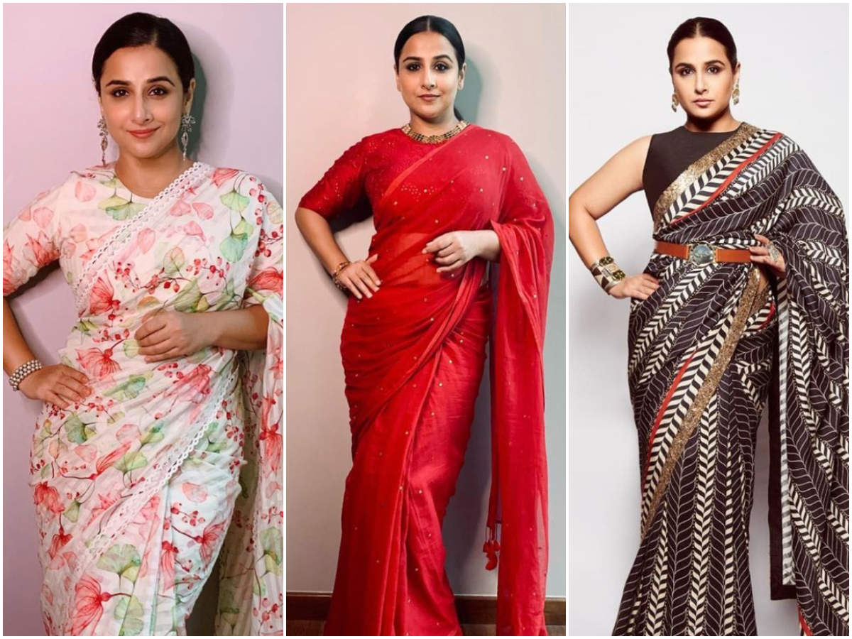 Florals, monochromes and stripes; Here's a glimpse of Vidya ...