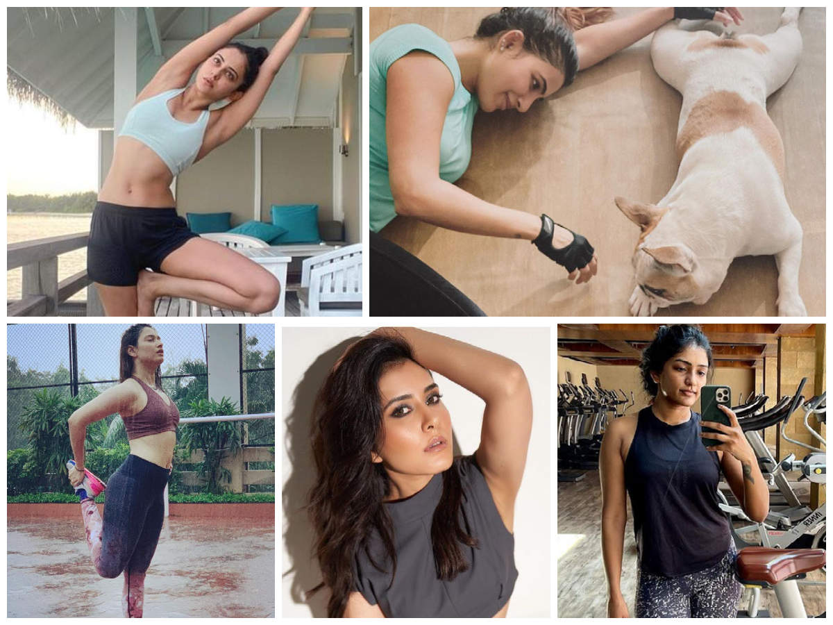 Samantha Akkineni, Rakul Preet, Raashi Khanna, Tamannaah Bhatia & Eesha  Rebba: Take fitness inspiration from GIFs of these Tollywood divas