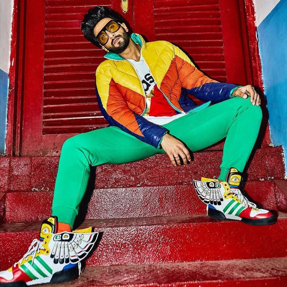 Ranveer Singh in Jeremy Scott sneakers  @ranveersingh