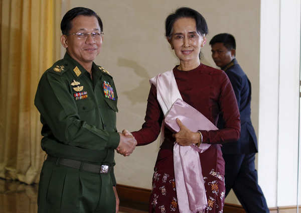 Military Stages Coup In Myanmar Aung San Suu Kyi Detained Photogallery Etimes