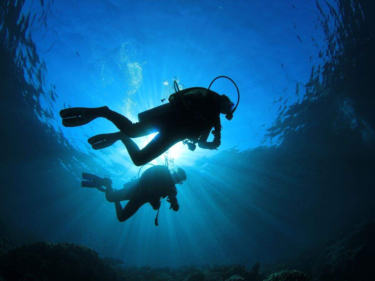 Vizag: Scuba divers discover natural arch underwater near Rushikonda Beach Vizag: Scuba divers discover natural arch underwater near Rushikonda Beach
