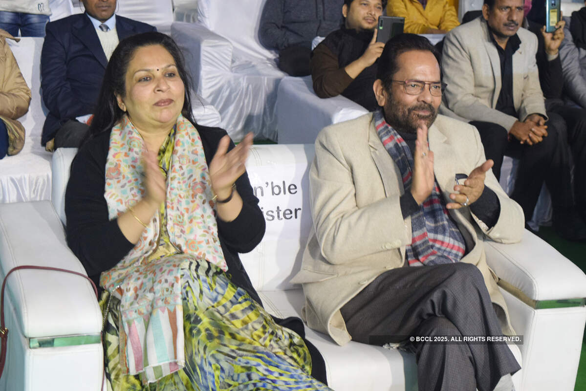 Seema Naqvi and Mukhtar Abbas Naqvi