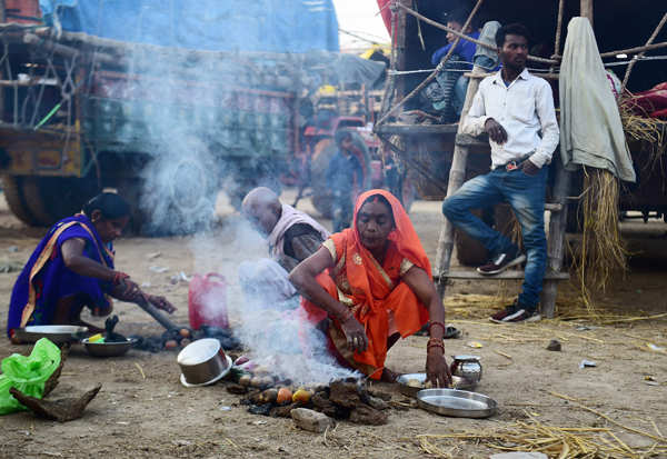 Devotees throng Magh Mela in Prayagraj