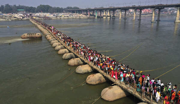 Devotees throng Magh Mela in Prayagraj