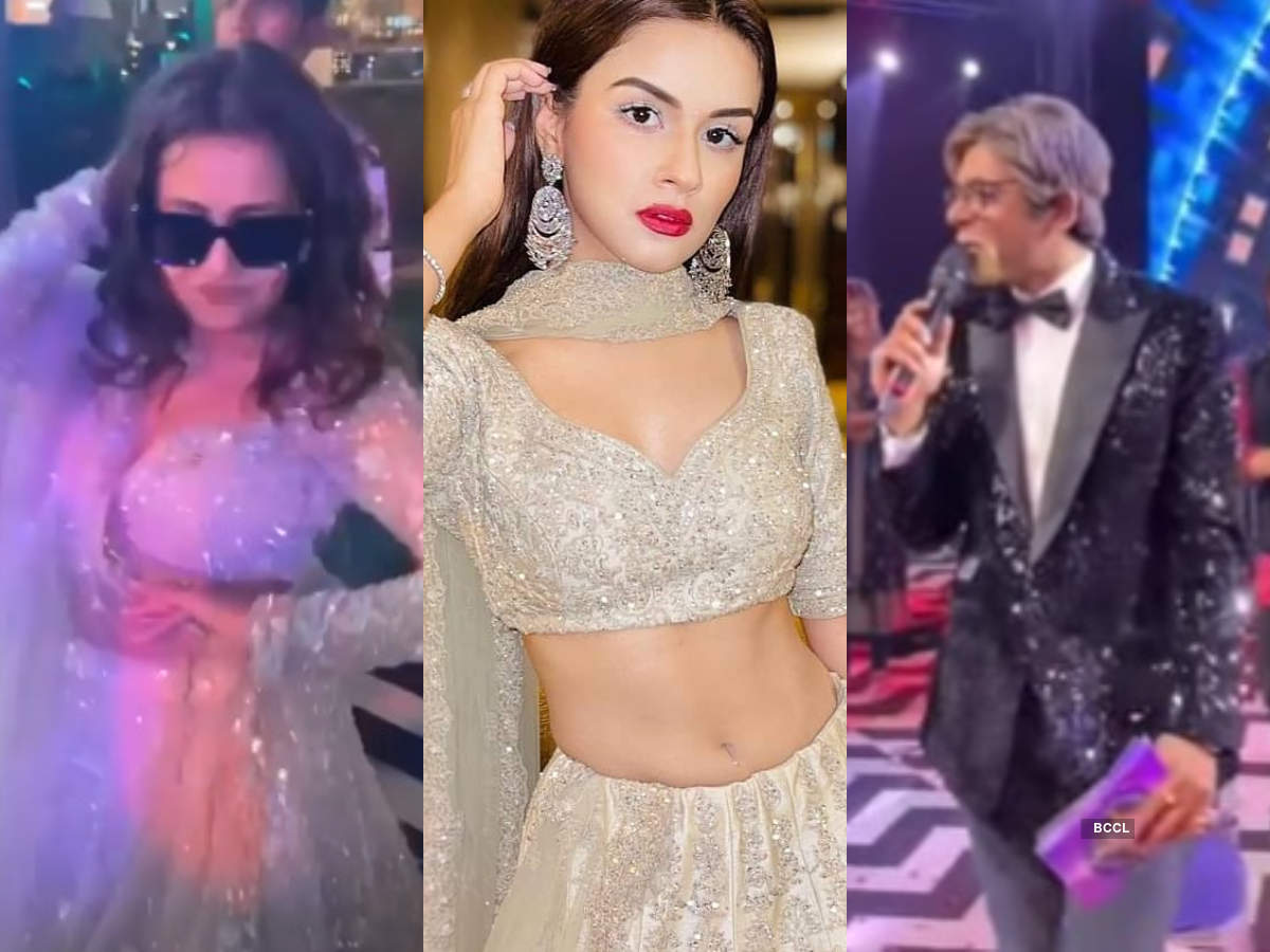 Neha Kakkar, Avneet Kaur dancing to 'kala chashma' to Sunil Grover hosting  funny quiz show as Mr. Bachchan; glimpses of them performing at a wedding |  The Times of India
