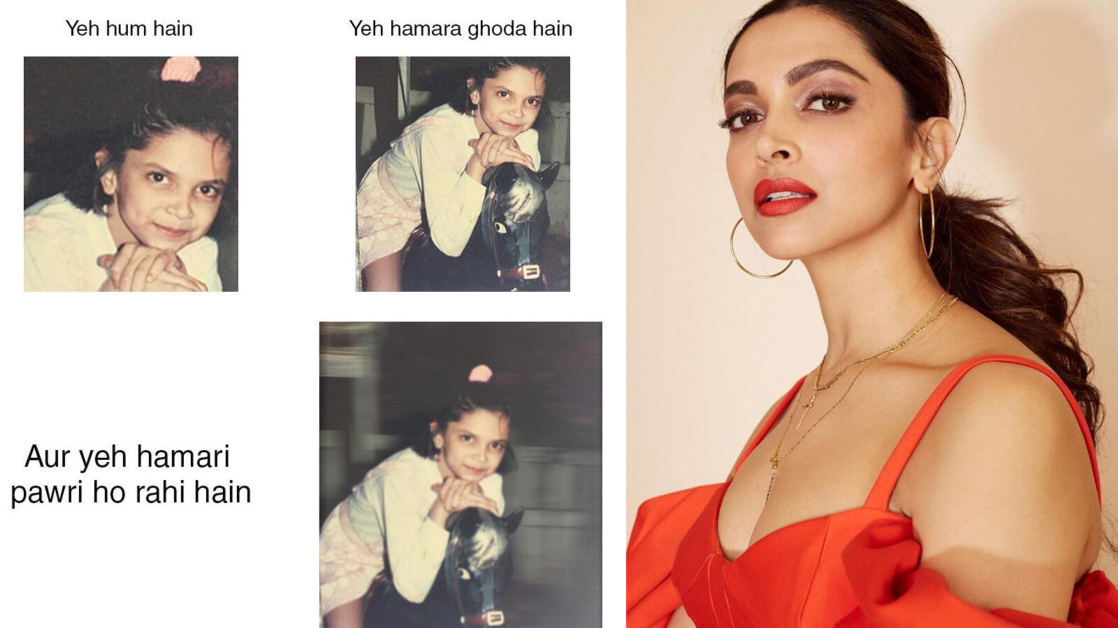 Deepika padukone joins the 'pawri ho rahi hai' trend, shares a fan-made meme of herself