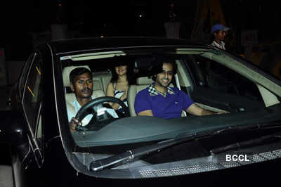 Stars at screening of 'Challo Dilli'