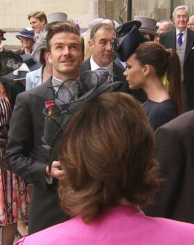 Beckhams at Royal Wedding