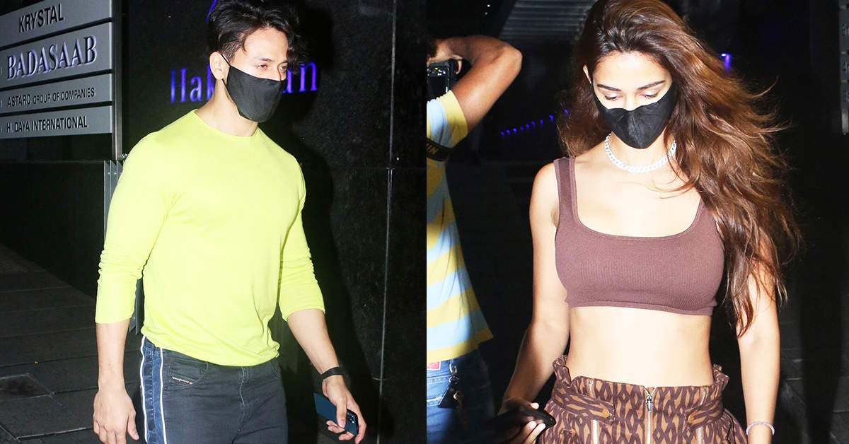 New pictures of Disha Patani & Tiger Shroff from their romantic dinner date