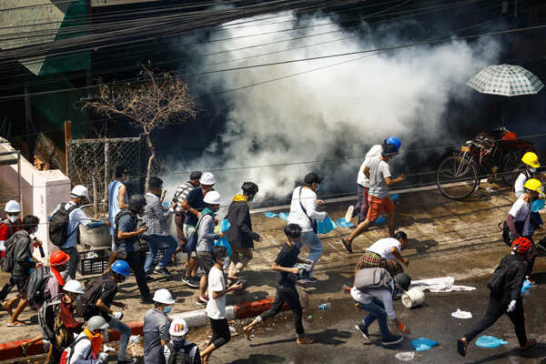 Military coup: At least 18 protesters killed in Myanmar