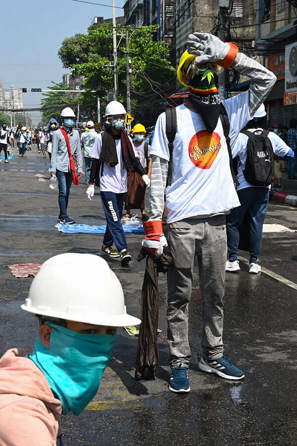 Military coup: At least 18 protesters killed in Myanmar