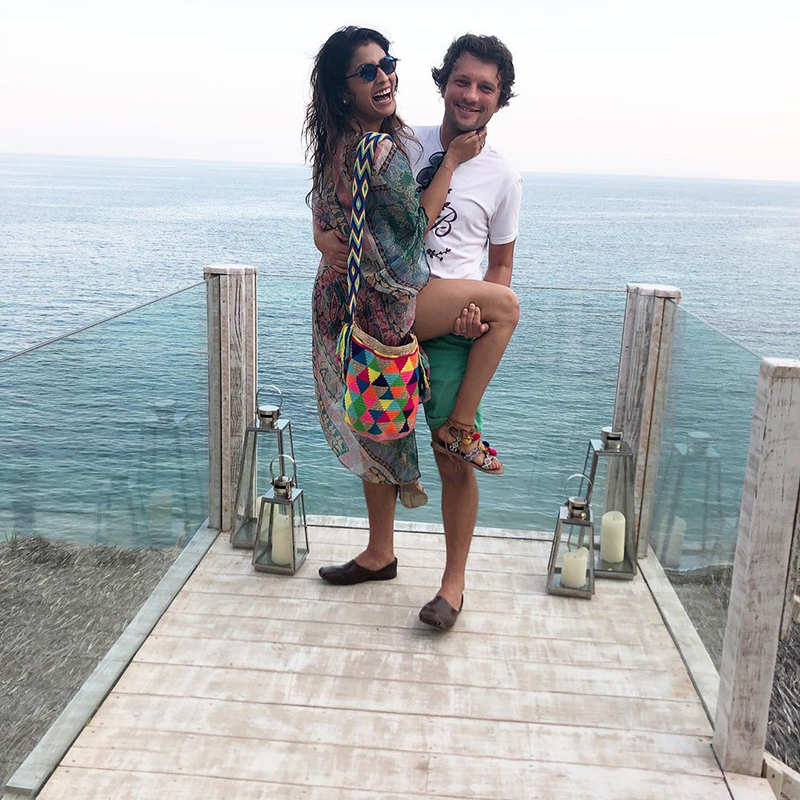 Romantic vacation pictures of South diva Shriya Saran with hubby go viral