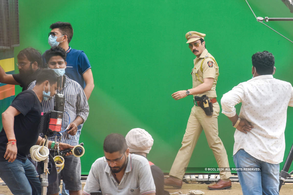 Darshan Kumaar shoots for a film in Bandra