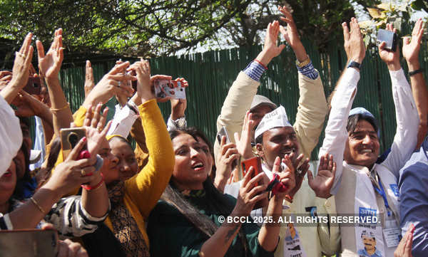 AAP celebrates victory in Delhi MCD bypolls