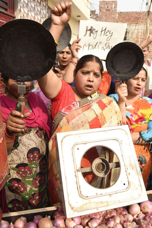 Protest against rising fuel prices