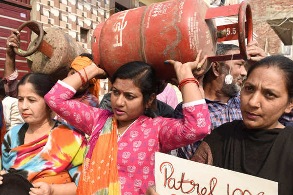 Protest against rising fuel prices