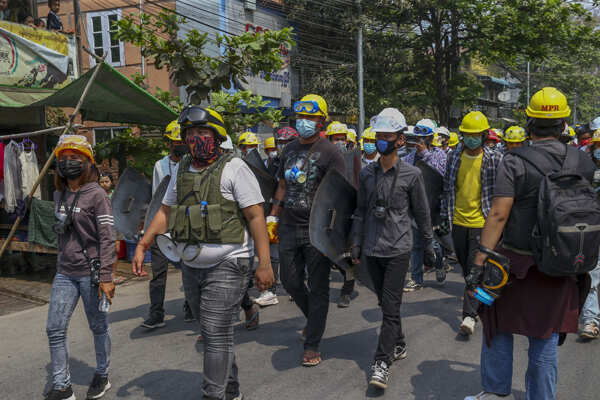 Three protesters killed in Myanmar