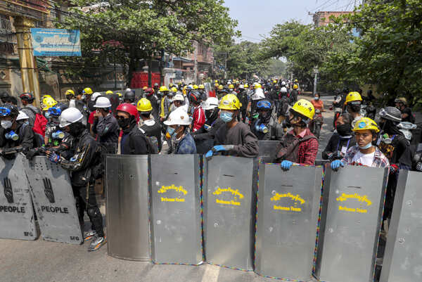Three protesters killed in Myanmar