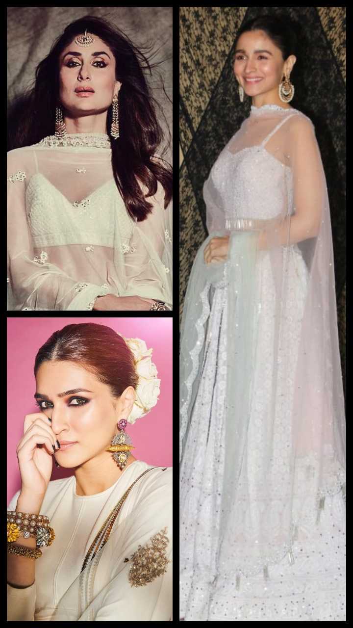 kareena kapoor white lehenga