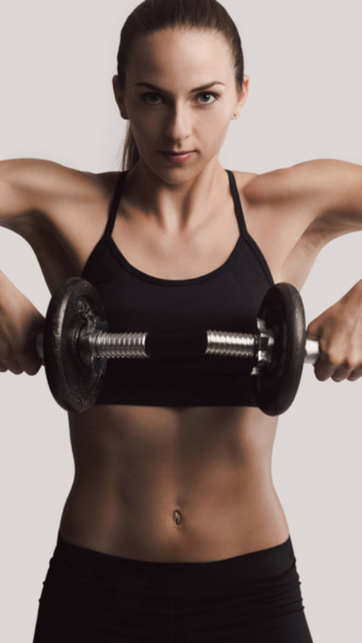 Dumbbell exercise for reducing breast size sale